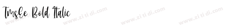 TmsEe Bold Italic字体转换